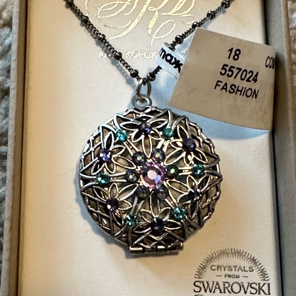 🆕Anne Koplic Swarovski locket - Picture 5 of 5